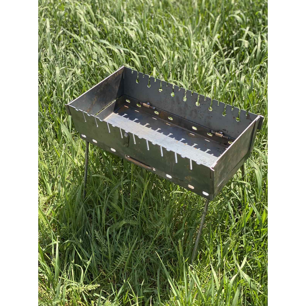 Мангал-чемодан 3 мм на 10 шампурів