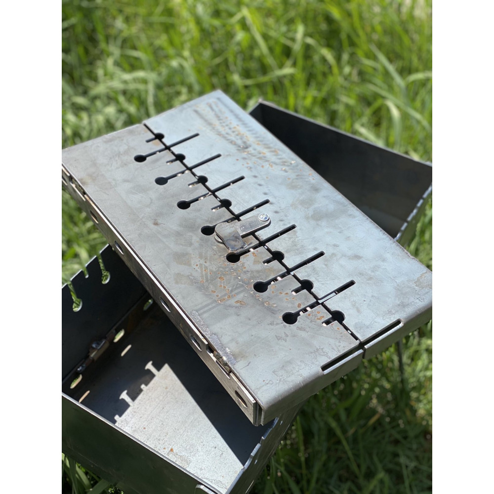 Мангал-чемодан 3 мм на 10 шампурів