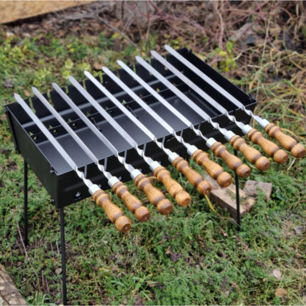 Мангал-чемодан 3 мм на 12 шампуров