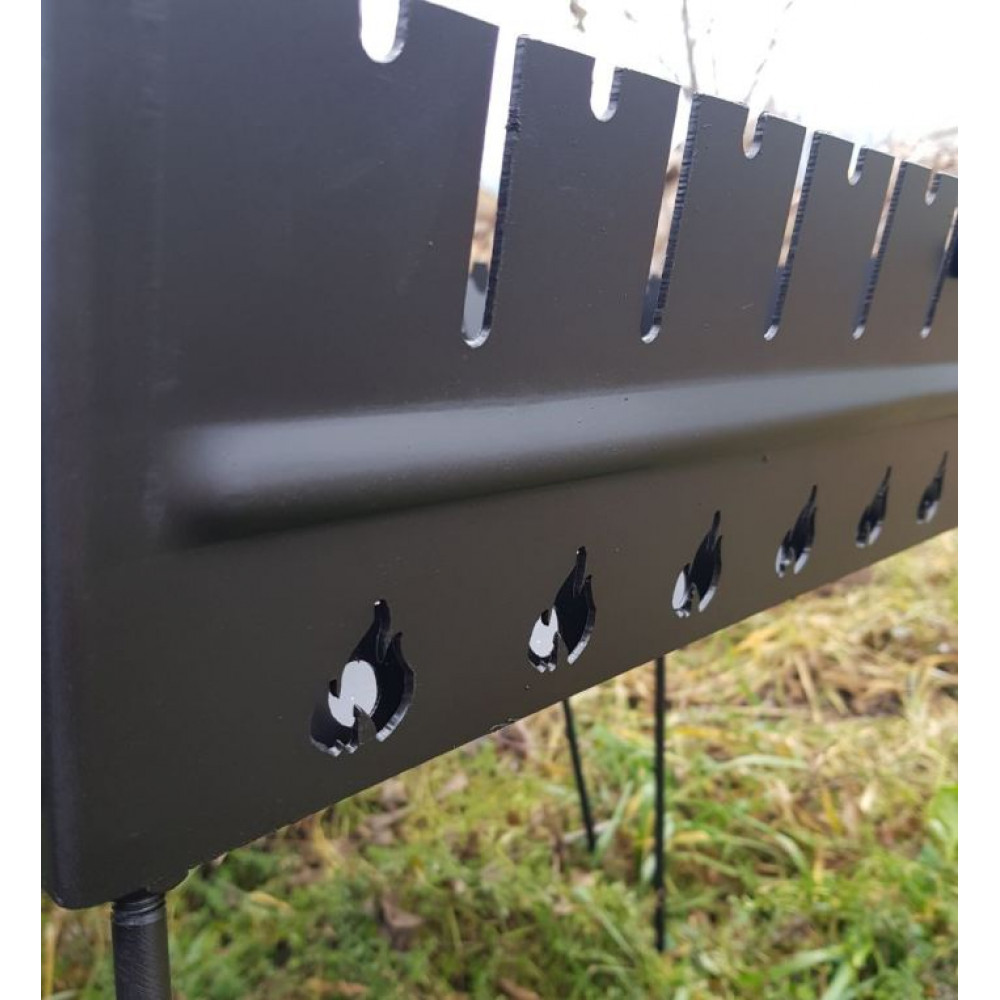 Мангал-чемодан 3 мм на 12 шампуров