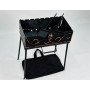 Мангал-чемодан 3 мм на 8 шампурів з чохлом, совком та кочегою