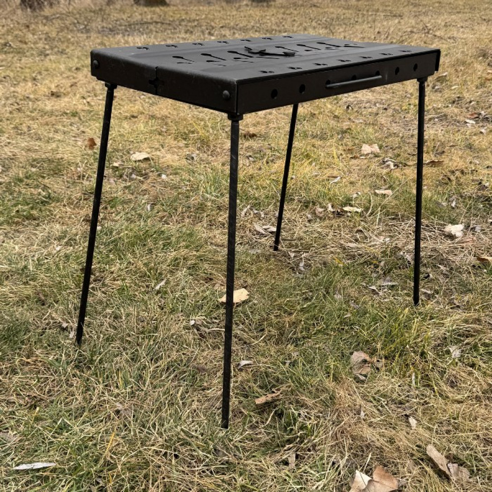 Мангал-чемодан 3 мм на 8 шампурів