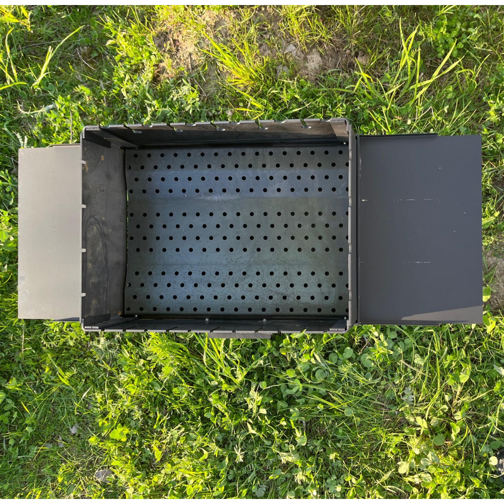 Мангал-чемодан Steelger 3 мм на 6 шампурів з подвійним дном 