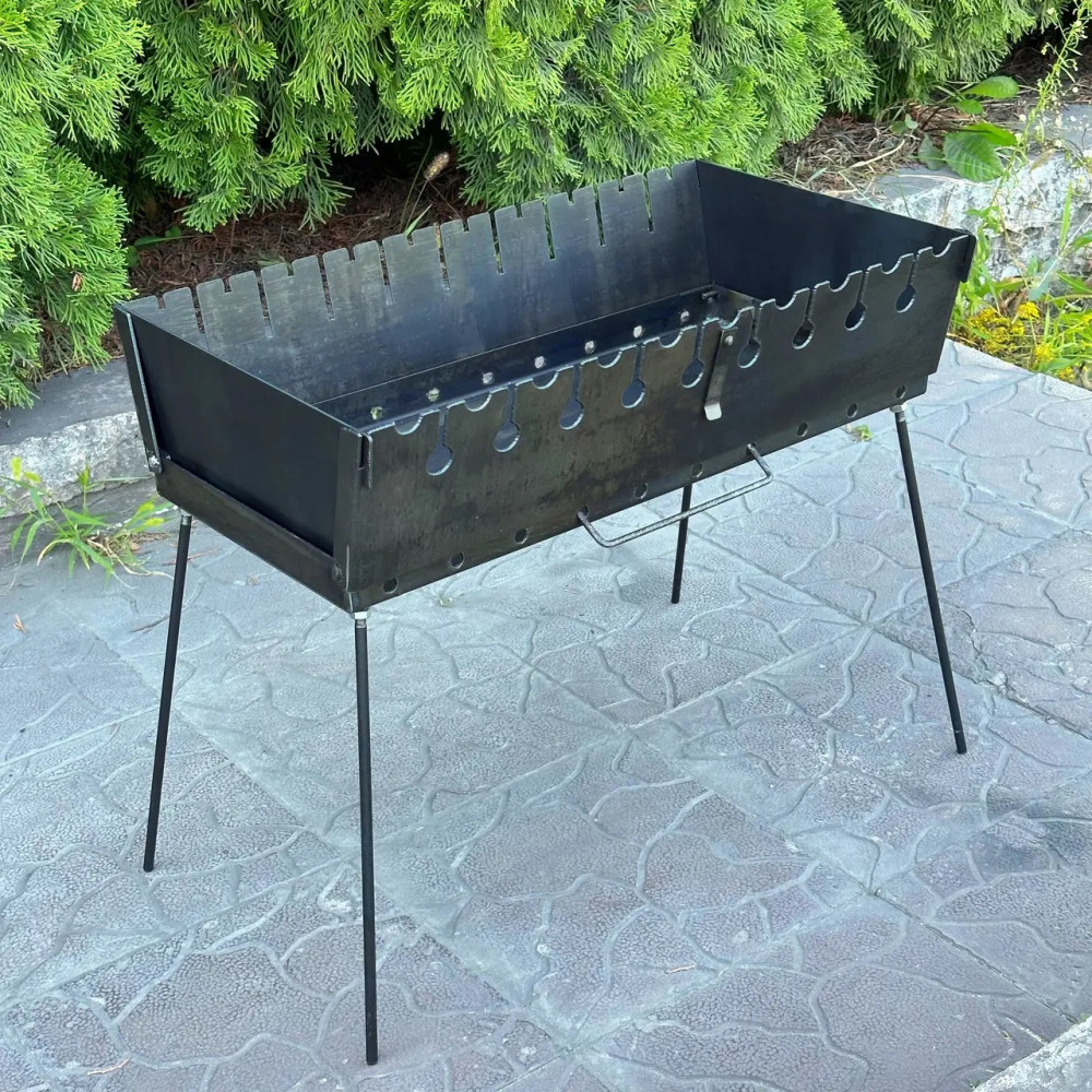 Мангал-чемодан 3 мм на 10 шампурів