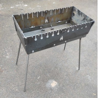 Мангал-чемодан на 12 шампуров с чехлом