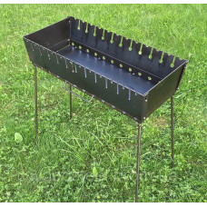 Мангал розбірний портативний на 12 шампурів, 2 мм сталь