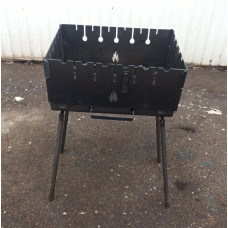 Мангал-чемодан на 6 шампурів Standard, 3 мм