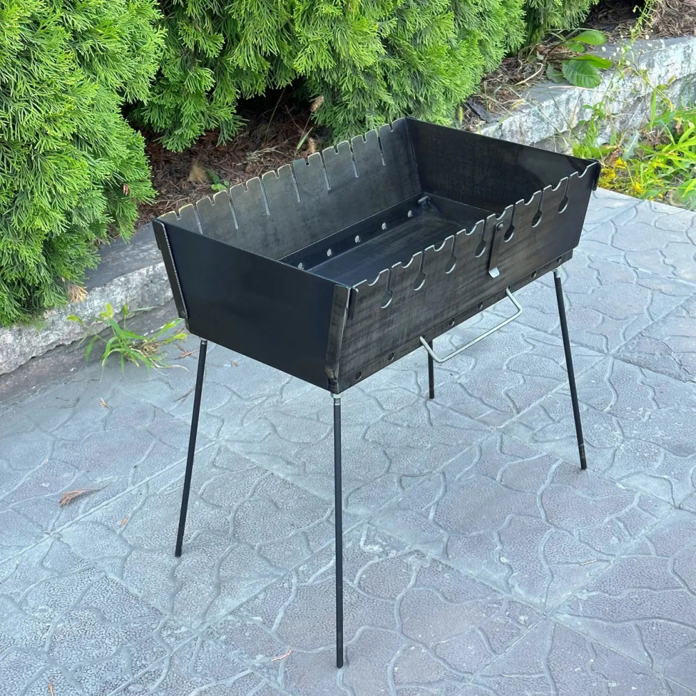 Мангал-чемодан на 8 шампурів 3 мм