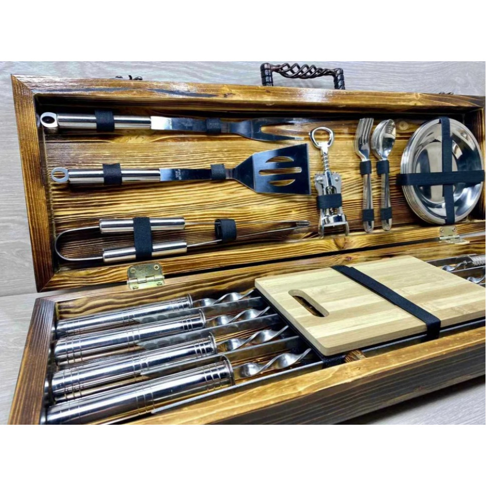 Набір шампурів подарунковий BBQ Silver (7807)