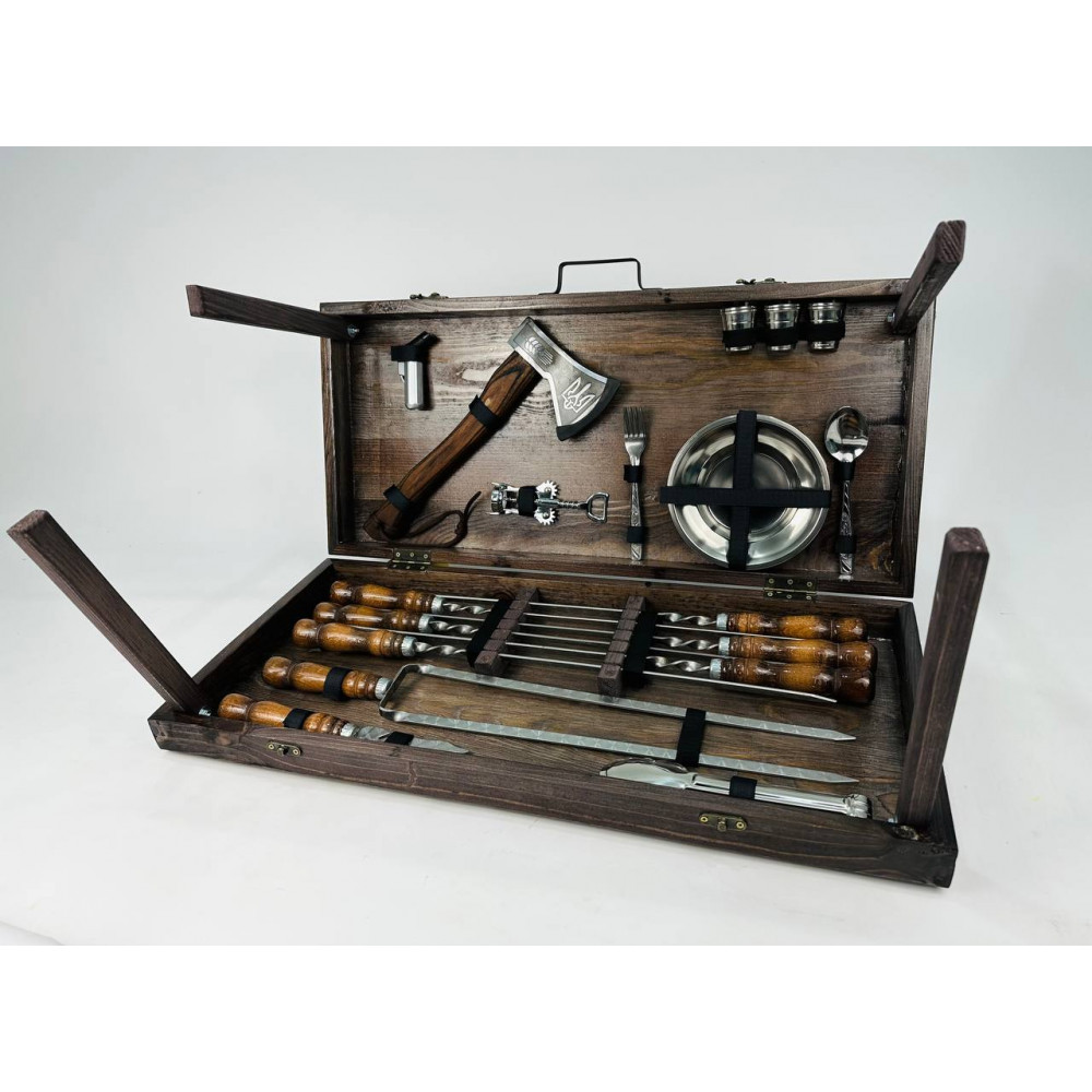 Набір шампурів Кизляр в кейсі-столику (7502)