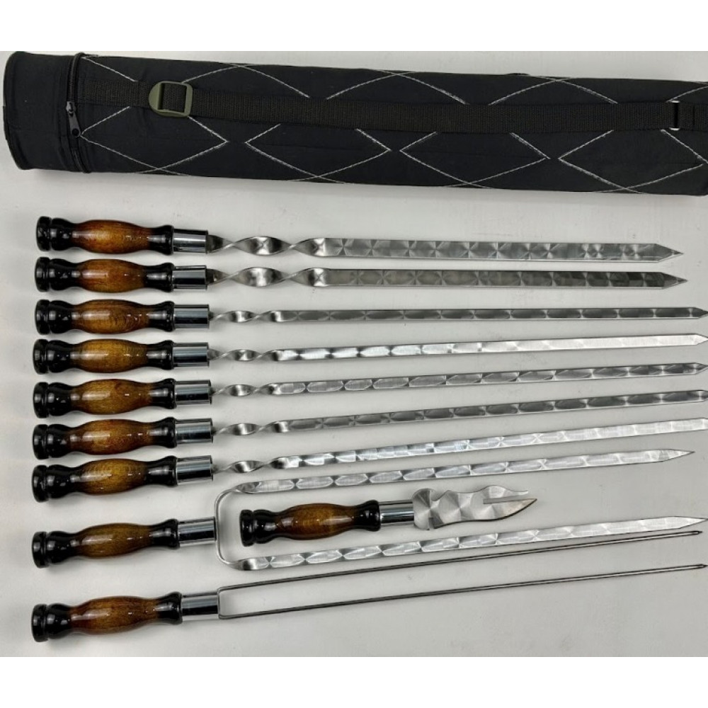 Набір шампурів Преміум у тубусі