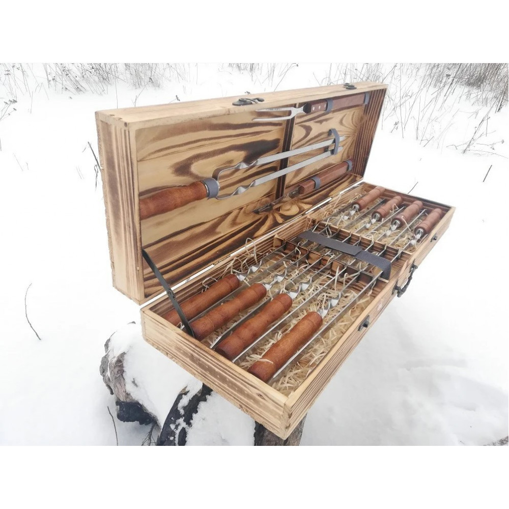 Набор шампуров и аксессуаров для барбекю MASTER (014M)