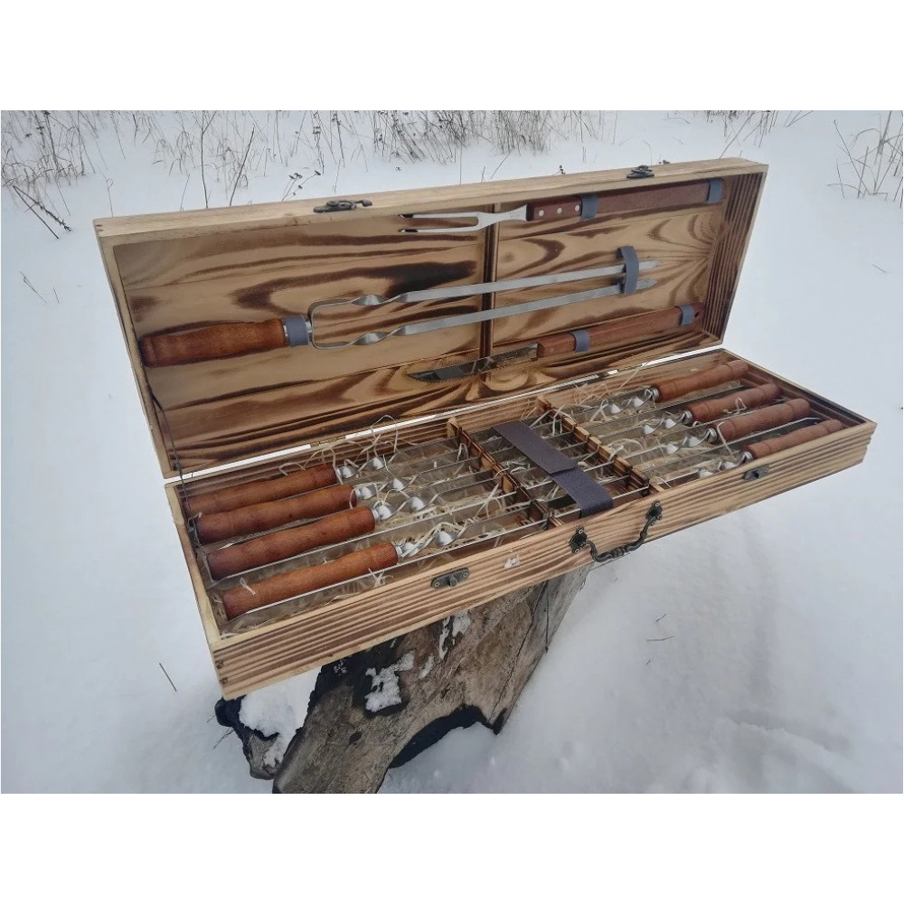 Набор шампуров и аксессуаров для барбекю MASTER (014M)