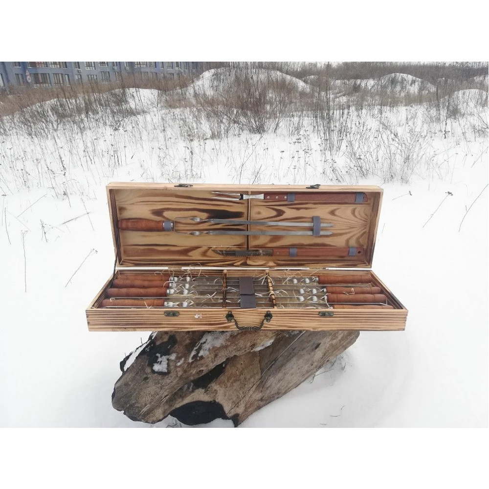 Набор шампуров и аксессуаров для барбекю MASTER (014M)