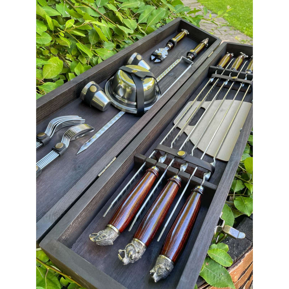 Набір шампурів ручної роботи BRONZ