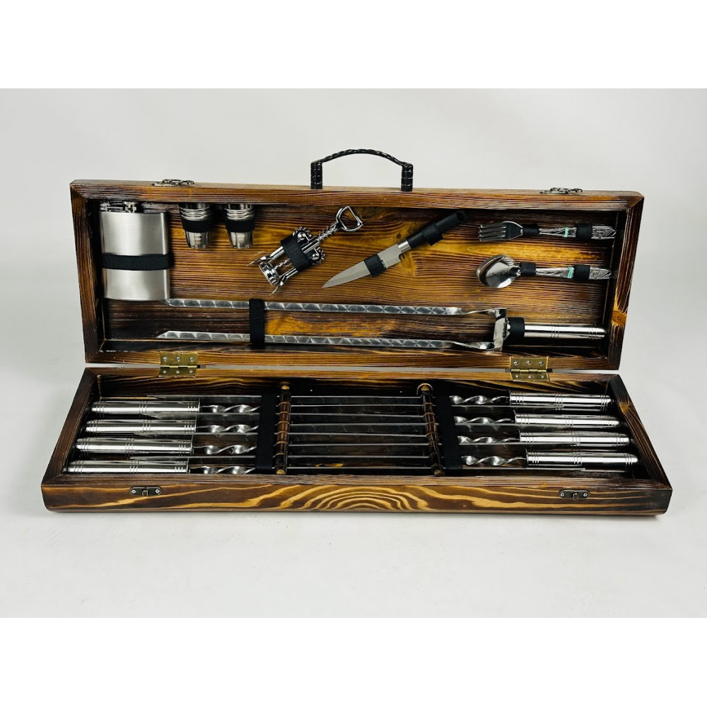 Набір шампурів подарунковий Silver (7809)