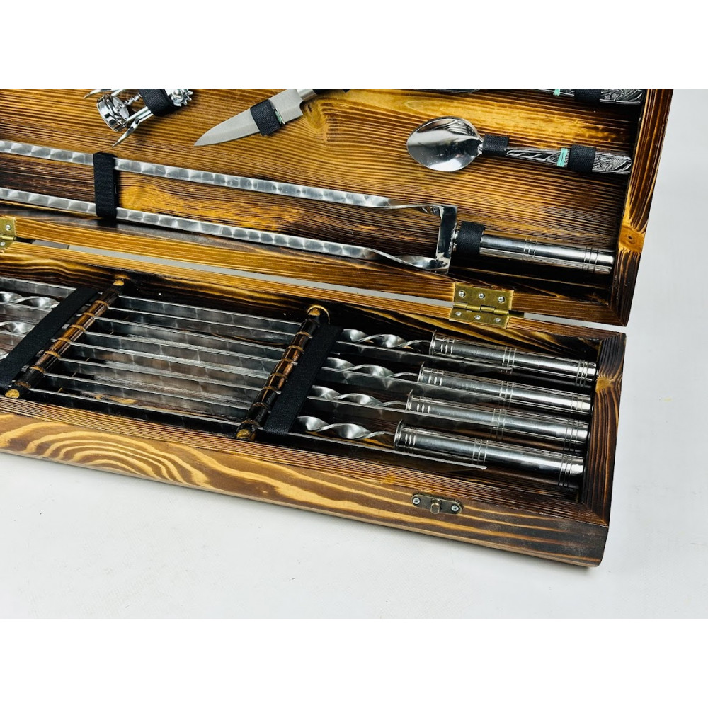 Набір шампурів подарунковий Silver (7809)