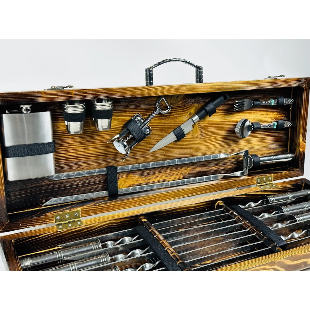 Набір шампурів подарунковий Silver (7809)