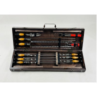 Набір шампурів подарунковий у кейсі (7623)