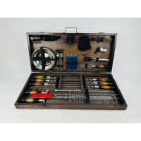 Набір шампурів у дерев'яному кейсі (7503)