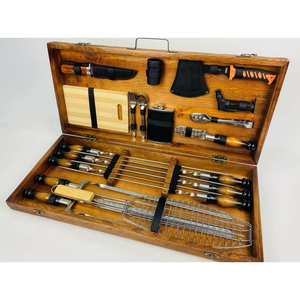 Набір шампурів у кейсі (7507)