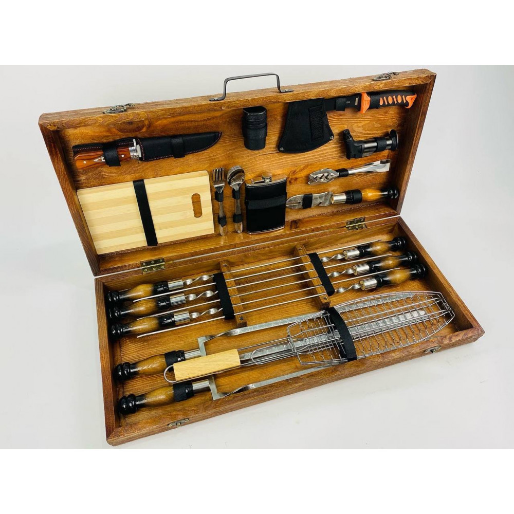 Набір шампурів у кейсі (7507)