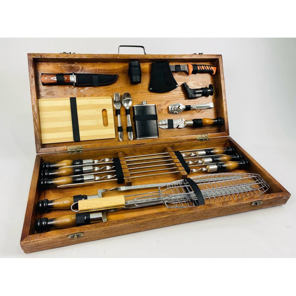 Набір шампурів у кейсі (7507)