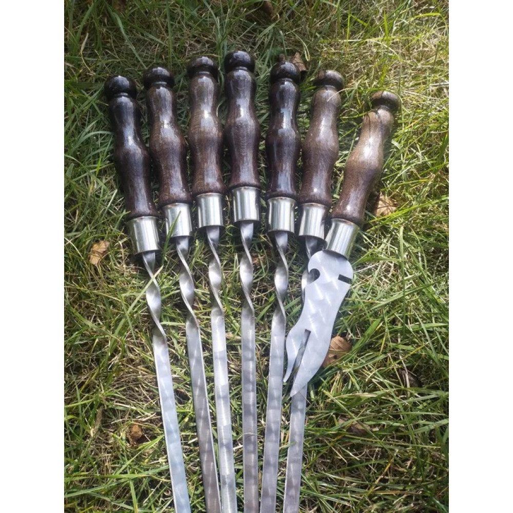 Набір: шампура, виделка,