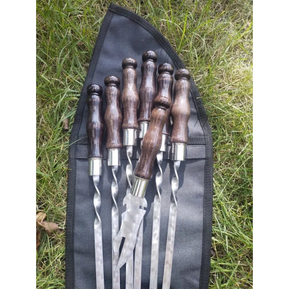 Набір: шампура, виделка,