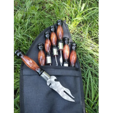 Набір: шампура, виделка