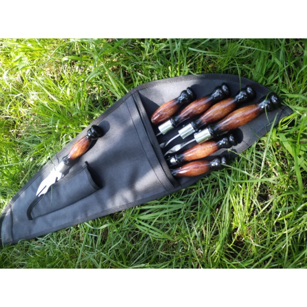 Набір: шампура, виделка