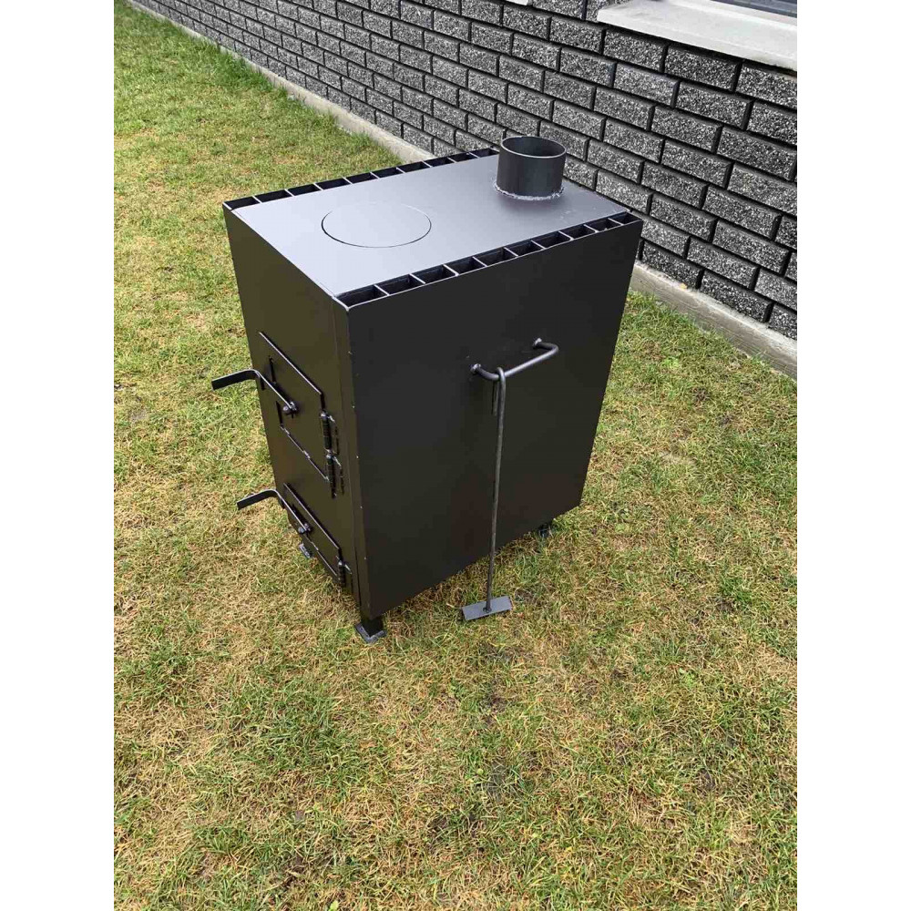 Піч буржуйка 4 мм опалювально-варильна з конвекцією