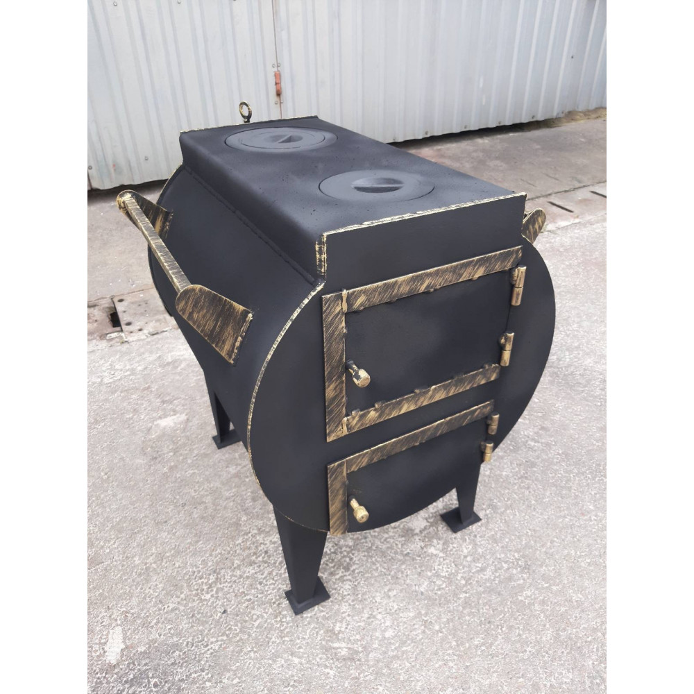 Піч буржуйка 5 мм опалювально-варильна до 70 кв м (15 кВт)