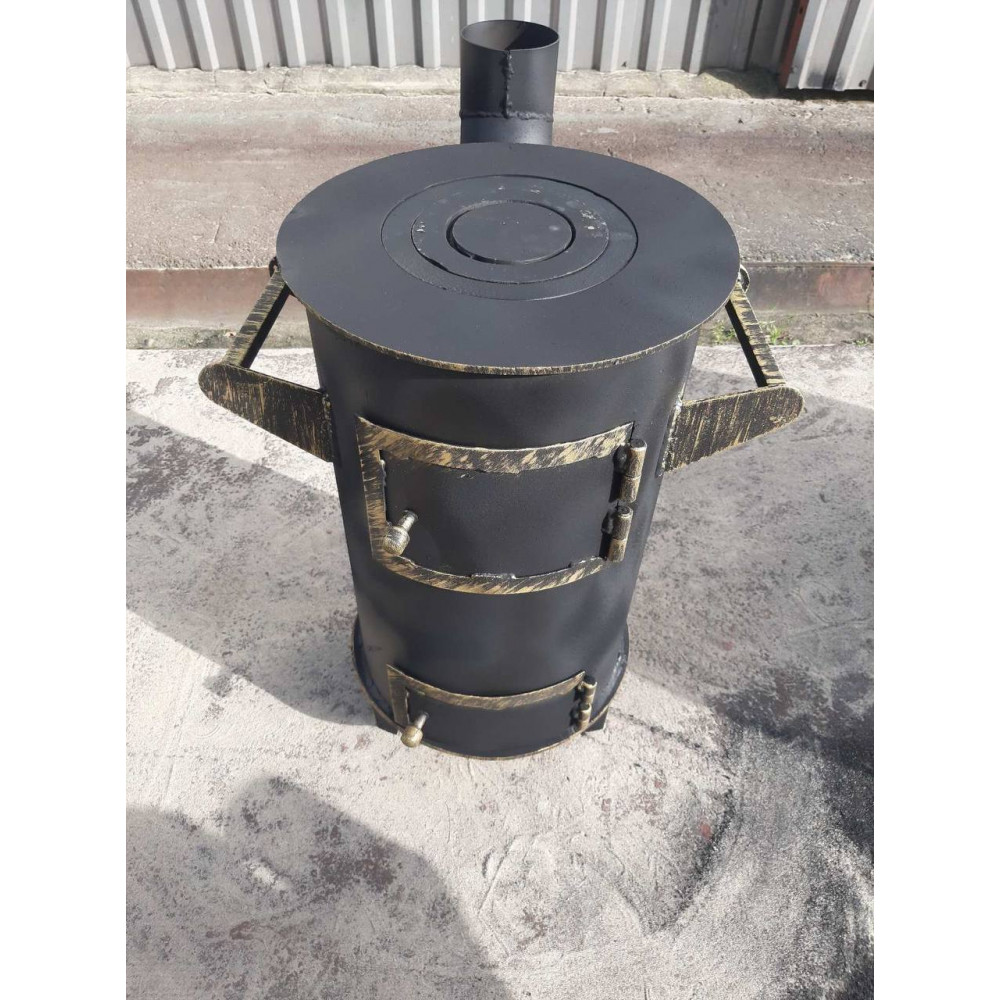 Печь буржуйка 6 мм отопительно-варочная 