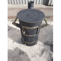 Піч буржуйка 6 мм опалювально-варильна