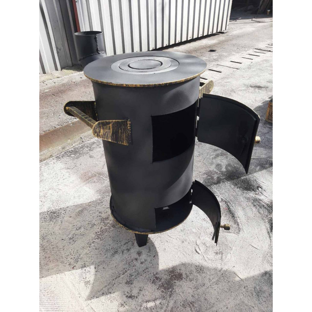 Печь буржуйка 6 мм отопительно-варочная 