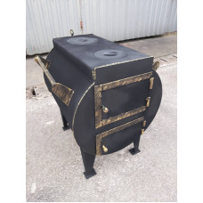 Піч буржуйка 7 мм опалювально-варильна 17 кВт