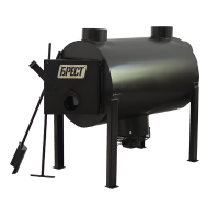 Піч буржуйка Брест 350 ПЛЮС комплект з вентилятором