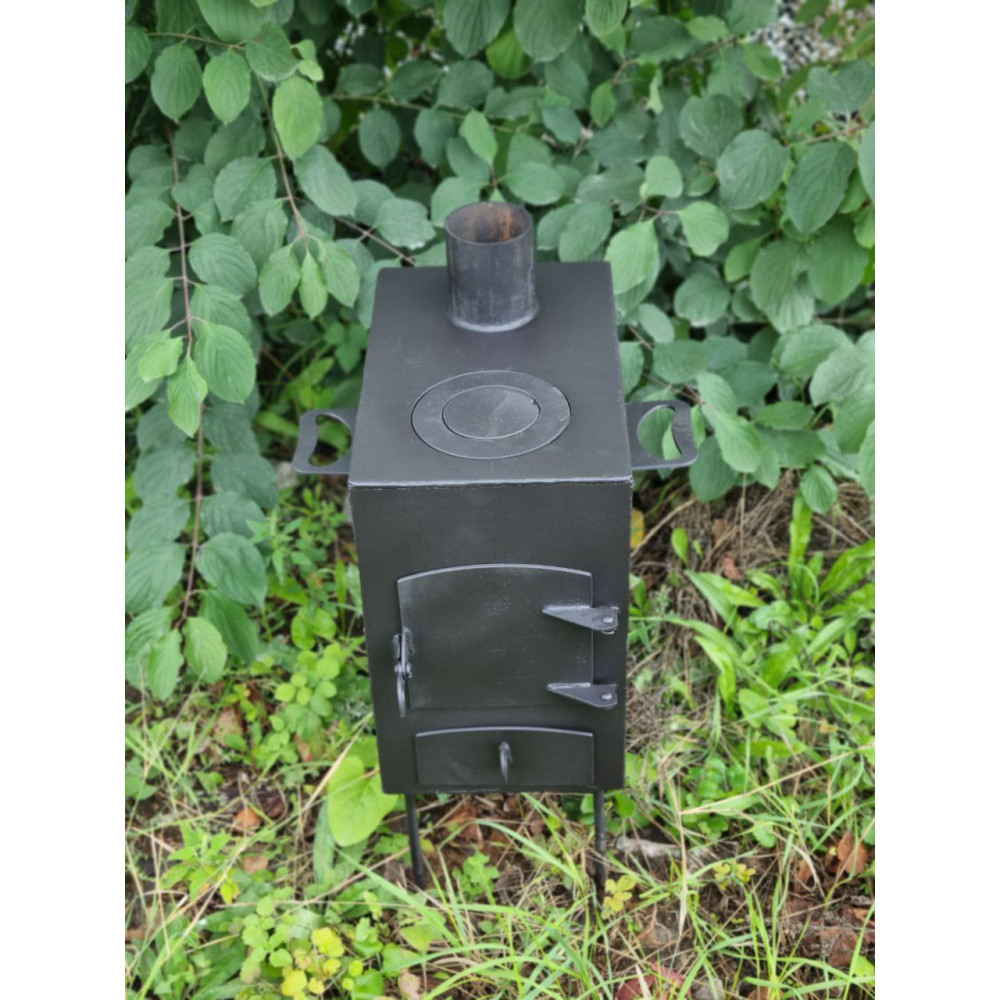 Печь буржуйка отопительно-варочная 3 мм до 30 кв м