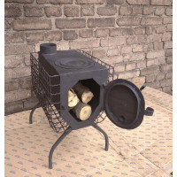 Печь буржуйка отопительно-варочная 40 кв/м