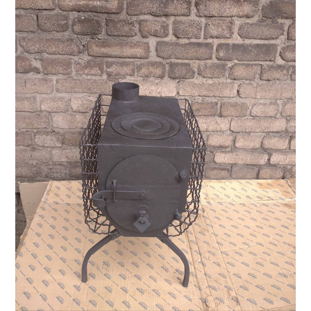 Печь буржуйка отопительно-варочная 40 кв/м