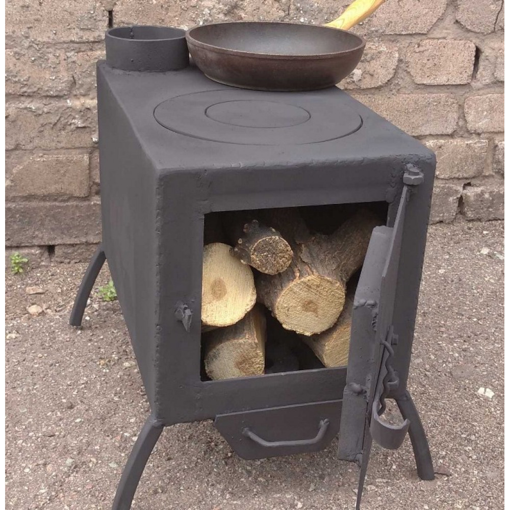 Піч буржуйка опалювальна з поверхнею для приготування Економка-2