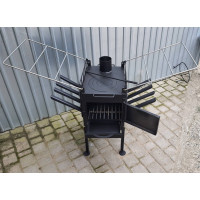 Печь буржуйка отопительно-варочная, сушка для обуви и одежды