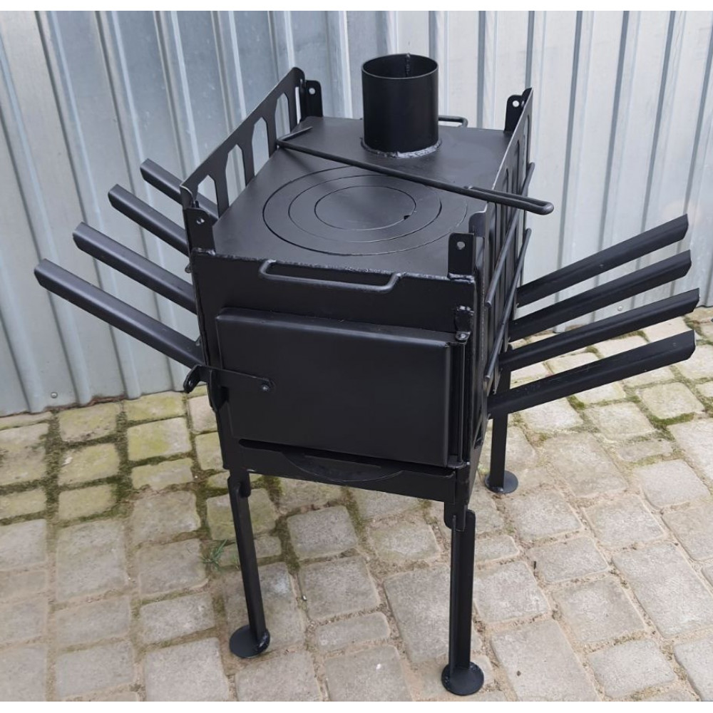 Піч буржуйка опалювально-варильна, сушарка для взуття