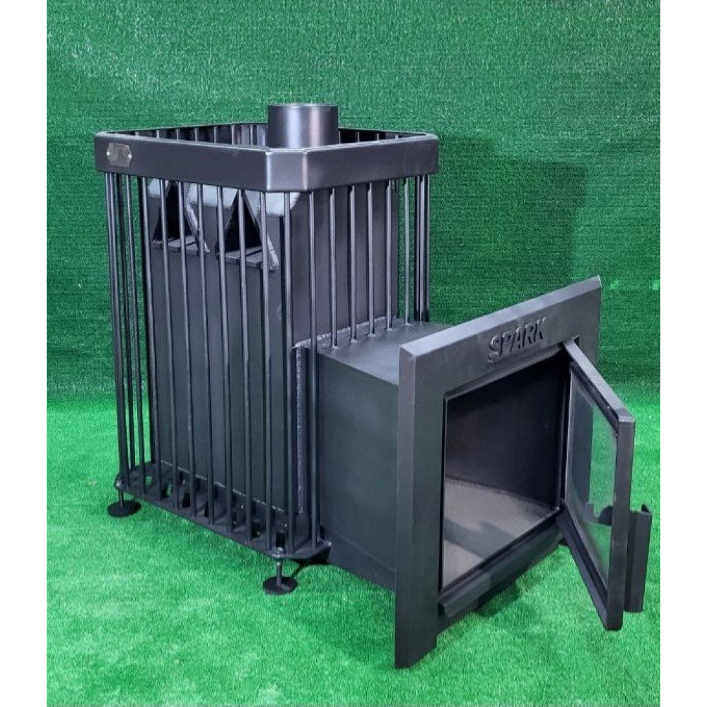 Піч для лазні кам'янка до 25 м3 зі склом