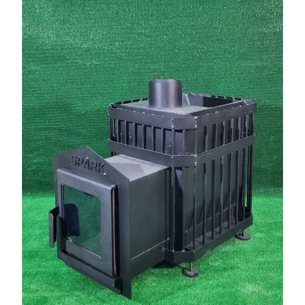 Піч для лазні кам'янка зі склом до 12 м3