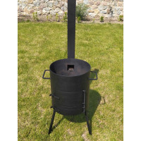 Печь для казана 40 см, 4 мм, с трубой