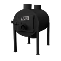 Печь отопительная Брест 350 (Булерьян Тип 02) с вертикальными тепловыми выходами