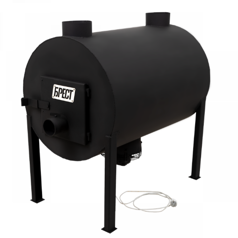 Піч опалювальна Брест 500 ПЛЮС комплект з вентилятором