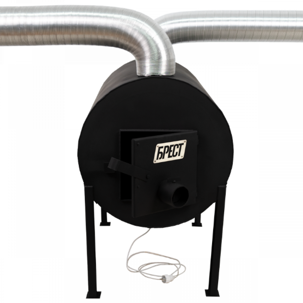 Піч опалювальна Брест 500 ПЛЮС комплект з вентилятором